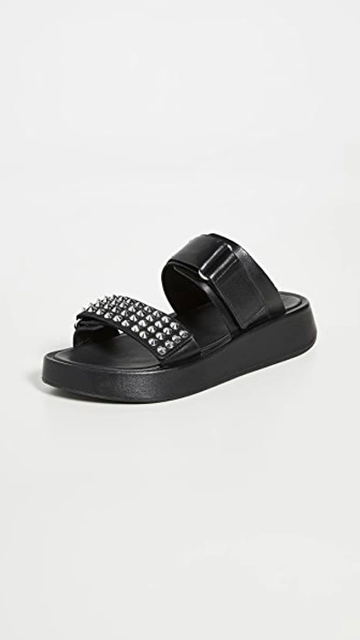 Shop Ash Victory Sandals In Black