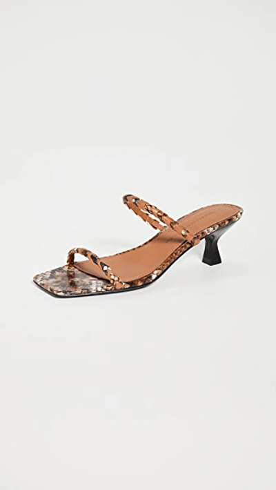 Shop Sigerson Morrison Abnel Sandals In Tan Multi