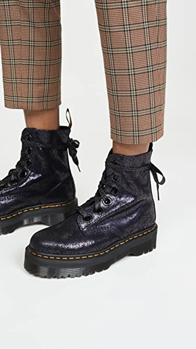 Shop Dr. Martens' Molly Boots In Black