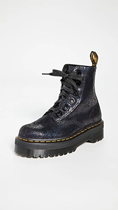 Shop Dr. Martens' Molly Boots In Black