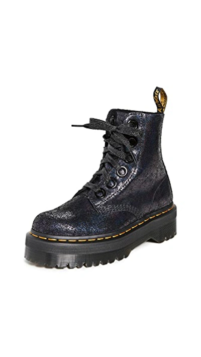 Shop Dr. Martens' Molly Boots In Black