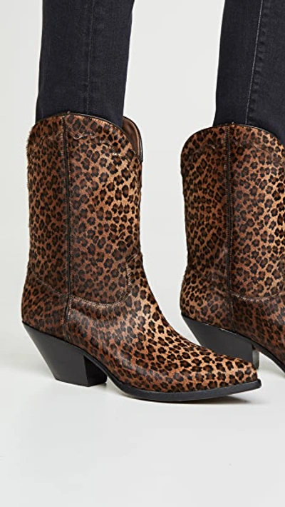 Shop Buttero Elise Short Boots In Cava Leopard