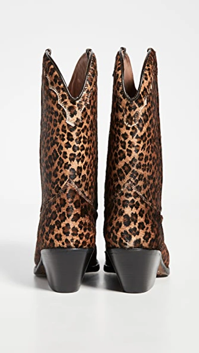 Shop Buttero Elise Short Boots In Cava Leopard