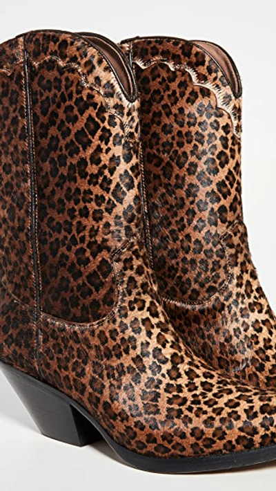 Shop Buttero Elise Short Boots In Cava Leopard
