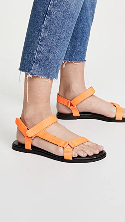 Shop Villa Rouge Skylar Sandals In Neon Orange