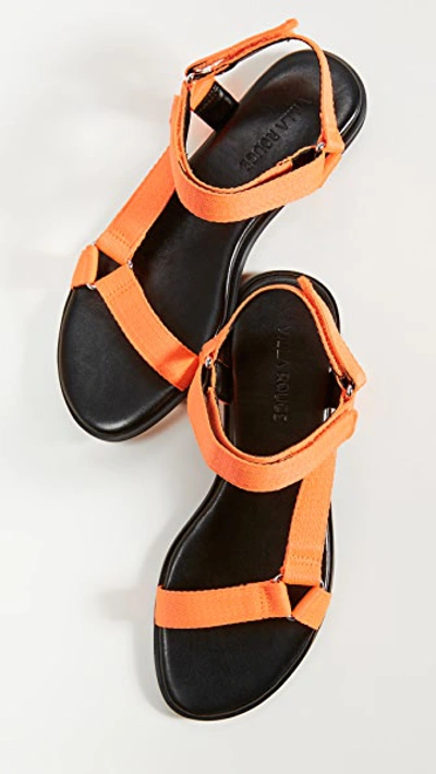 Shop Villa Rouge Skylar Sandals In Neon Orange