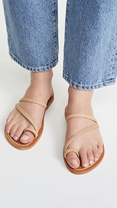 Shop Kjacques Actium Toe Ring Sandals In Geko Zadar