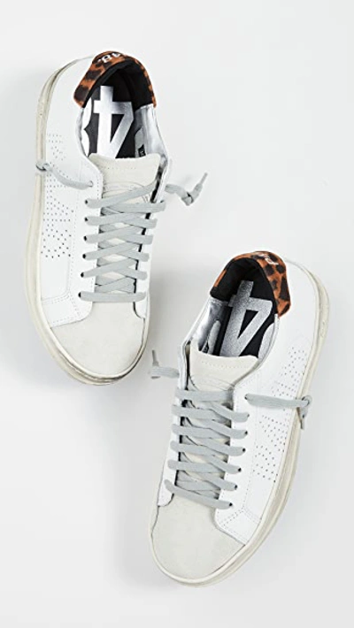 Shop P448 F9 John Sneakers In White/leb