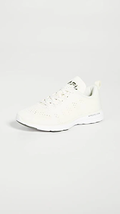 Apl Athletic Propulsion Labs Techloom Phantom 3d Mesh Trainers In Pristine/fatigue/white