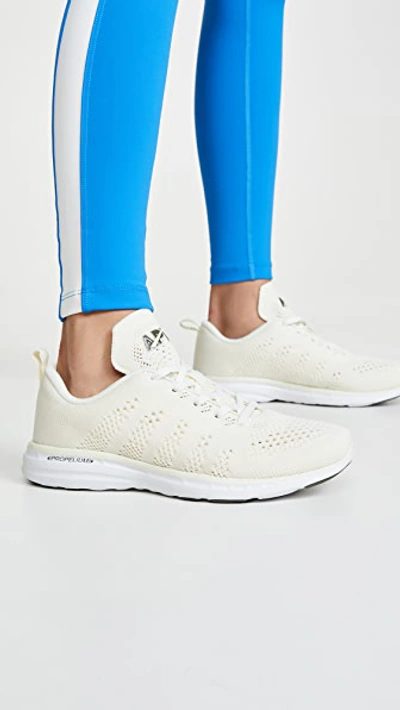 Apl Athletic Propulsion Labs Techloom Phantom 3d Mesh Trainers In Pristine/fatigue/white