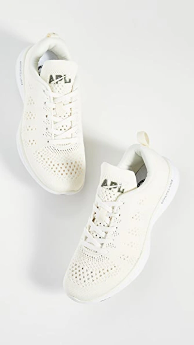 Apl Athletic Propulsion Labs Techloom Phantom 3d Mesh Trainers In Pristine/fatigue/white