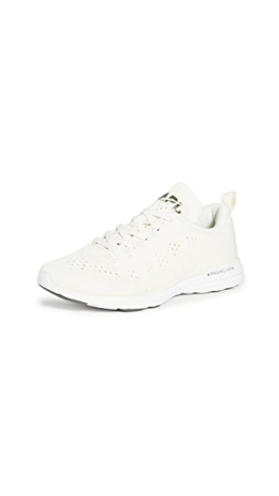 Apl Athletic Propulsion Labs Techloom Phantom 3d Mesh Trainers In Pristine/fatigue/white