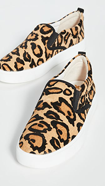 leopard slip on sneakers sam edelman