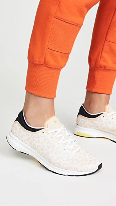 Shop Adidas By Stella Mccartney Adizero Adios Sneakers In Soft Apricot/solar Orange