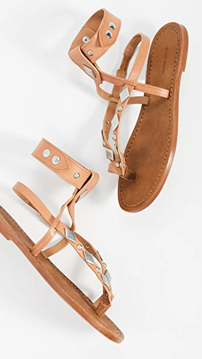 Shop Isabel Marant Enga Toe Ring Sandals In Natural