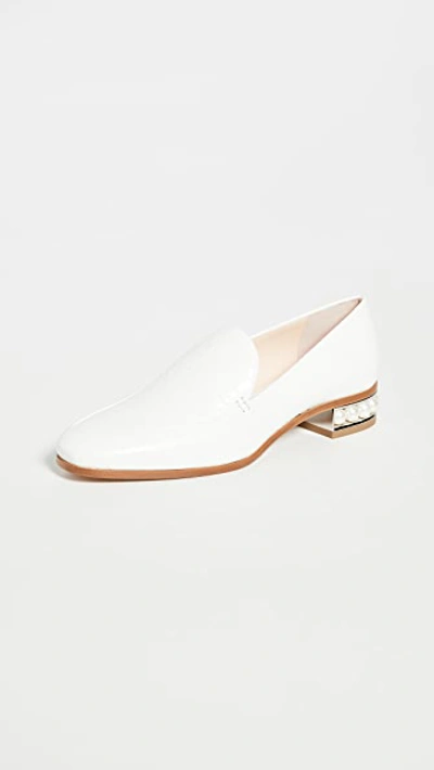 Shop Nicholas Kirkwood Casati Moccasin Loafers In White