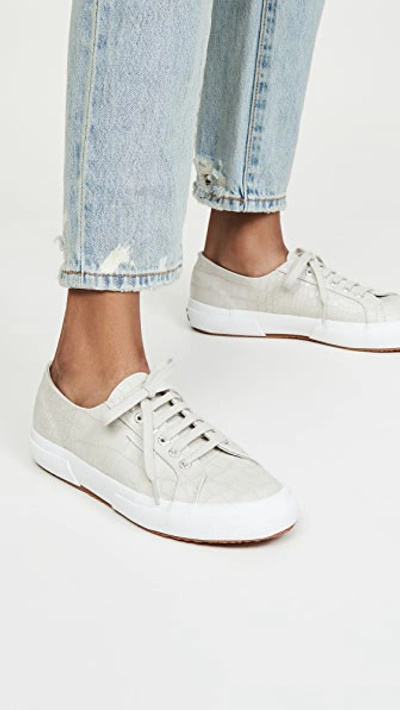 Superga 2750 Synt Crocodile Embossed Sneaker In Taupe Croc | ModeSens