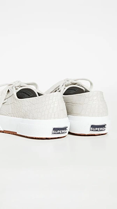 Shop Superga 2750 Croc W Sneakers In Taupe Croc