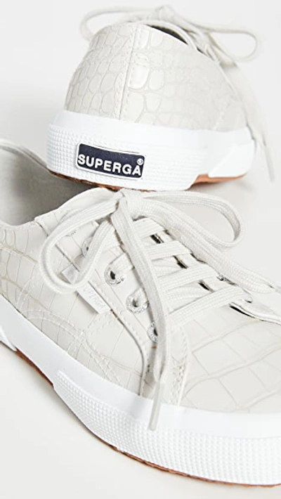 Shop Superga 2750 Croc W Sneakers In Taupe Croc