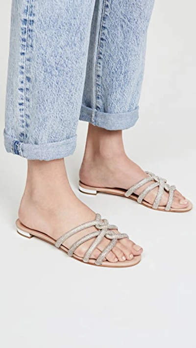 Shop Aquazzura Moondust Flats In New Nude