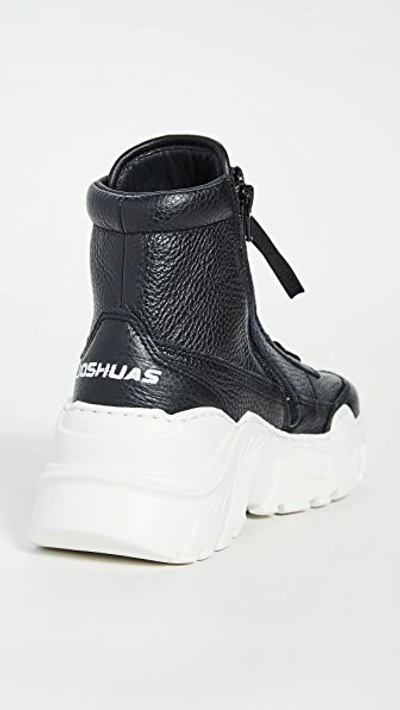 Shop Joshua Sanders Zenith Classic Donna High Top Sneakers In Black/white