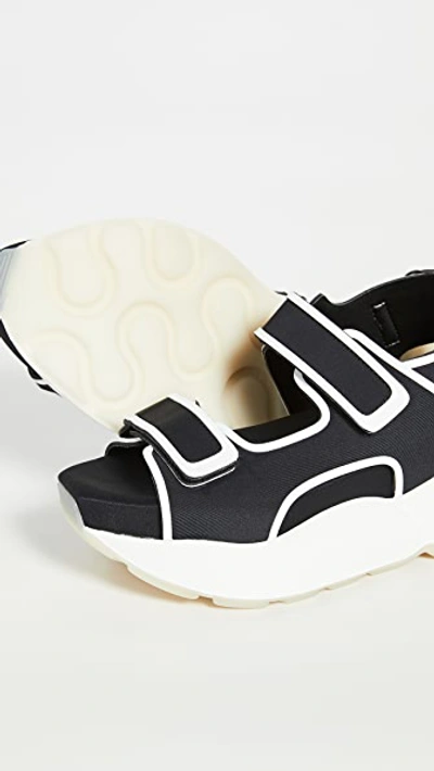 Shop Stella Mccartney Chunky Sandals In Black/white