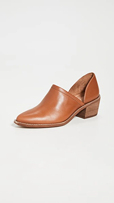 Shop Madewell The Brady Lowcut Booties In English Saddle