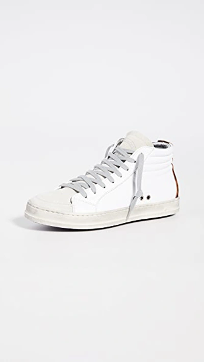 Shop P448 F9 Skate Sneakers In White/leb