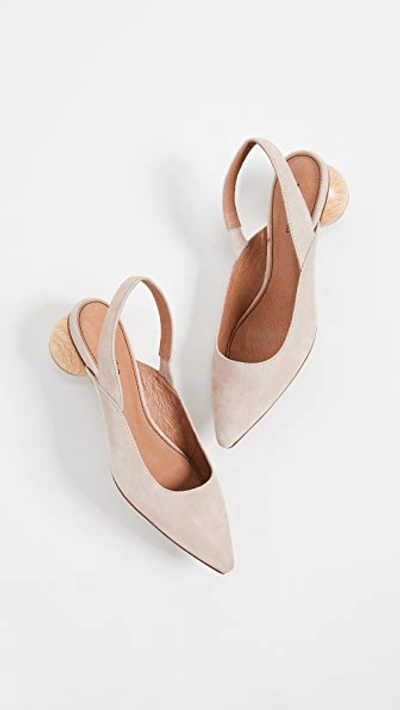 Shop Matiko Circa Slingback Pumps In Peach