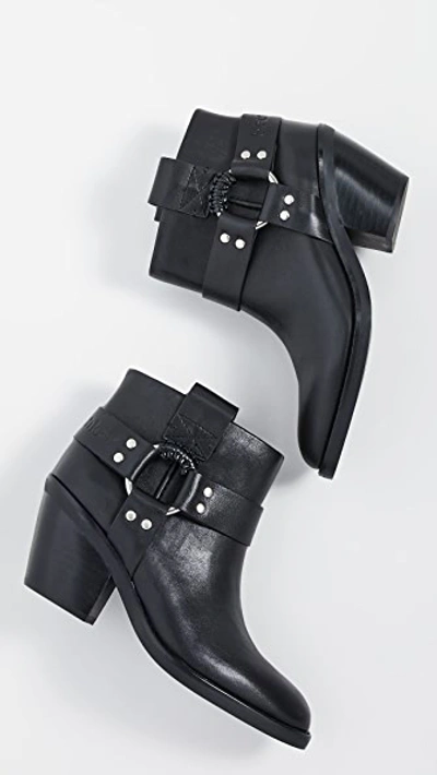 Shop See By Chloé Eddie Ankle Western Boots In Nero