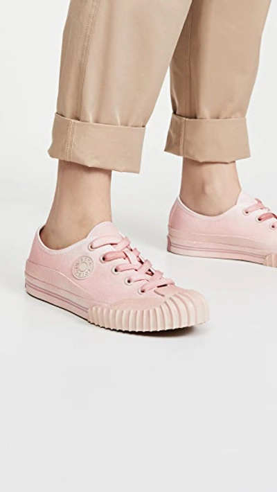 Shop Acne Studios Logo Patch Dip Dye Sneakers In Pink