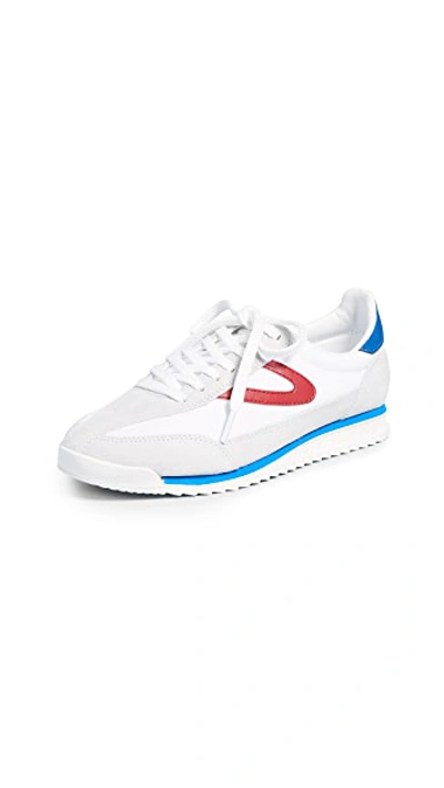 Shop Tretorn Rawlins Iii Joggers In Off White/white/red/blue