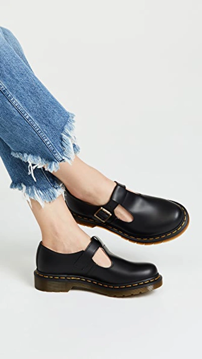 Shop Dr. Martens' Polley T-bar Mary Jane Shoes In Black