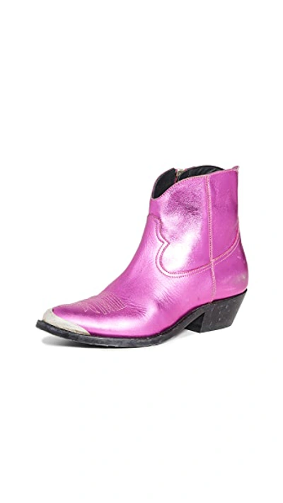 Shop Golden Goose Young Boots In Fuxia