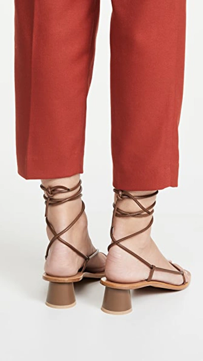 Shop Loq Olea Strappy Sandals In Mousse