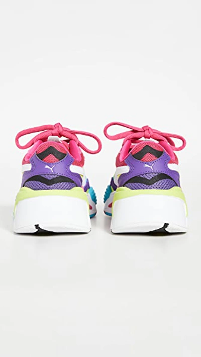 Shop Puma Rs-x3 Pna Specific Rubix Cube Sneakers In Beetroot Purple/ White