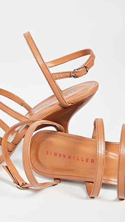 Shop Simon Miller Strappy Tee Heels In Toffee