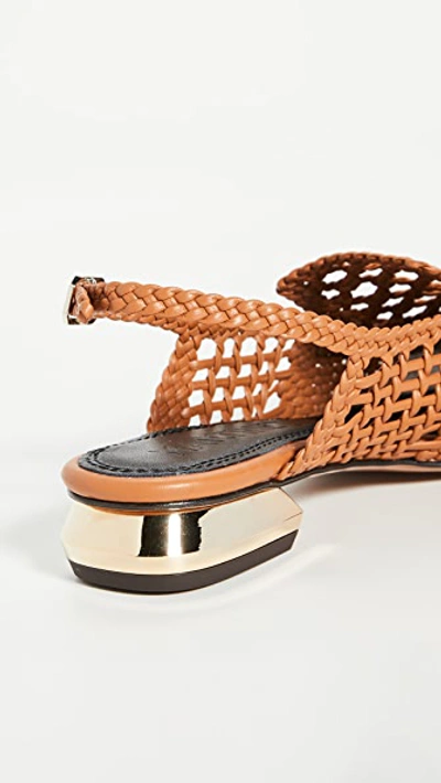 Shop Souliers Martinez Gloria Slingbacks In Tierra