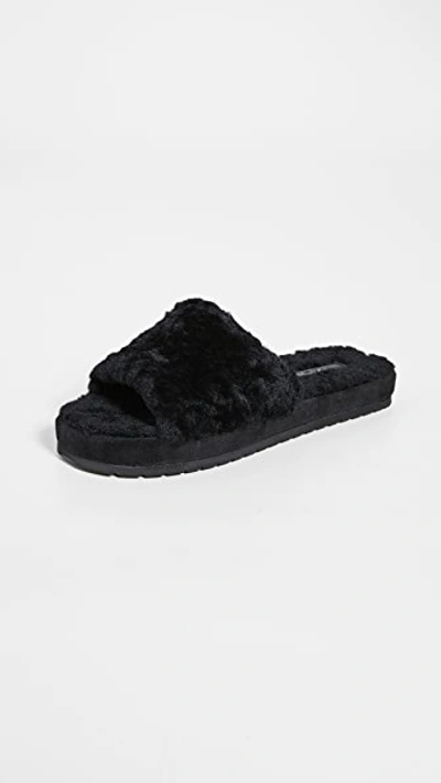 Shop Vince Kalina Slipper Slides In Black