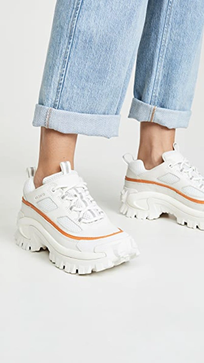 Shop Axel Arigato X Cat Footwear Excelsior Sneakers In Star White