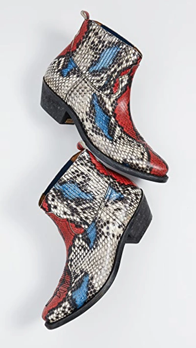 Shop Golden Goose Crosby Boots In Snake Print