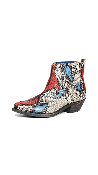 Shop Golden Goose Crosby Boots In Snake Print