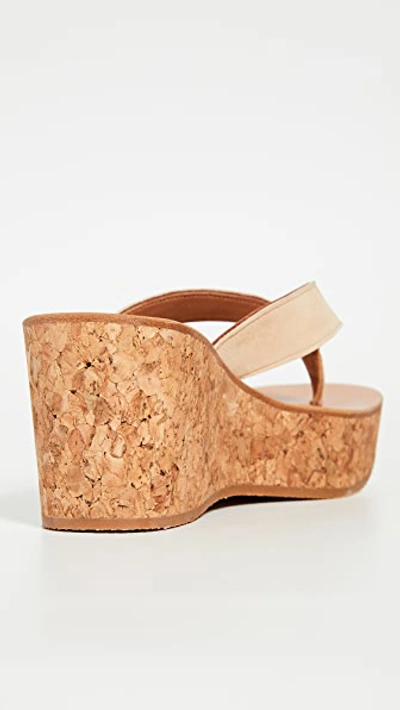 Shop Kjacques Diorite Thong Wedges In Velours Sultan
