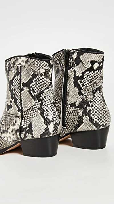 Shop Villa Rouge Bronson Cowboy Boots In White/black