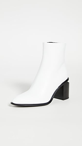 alexander wang white booties