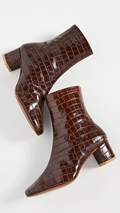Shop By Far Sofia Booties In Nutella