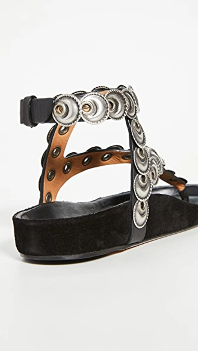 Shop Isabel Marant Eldo Sandals In Black