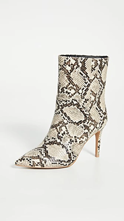 Shop Matiko Mille Mid Shaft Boots In Natural Python Snake Print