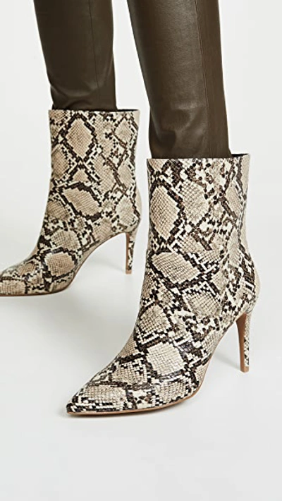 Shop Matiko Mille Mid Shaft Boots In Natural Python Snake Print