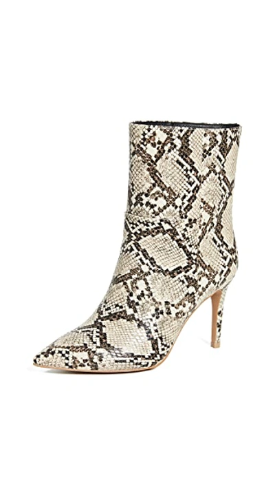 Shop Matiko Mille Mid Shaft Boots In Natural Python Snake Print